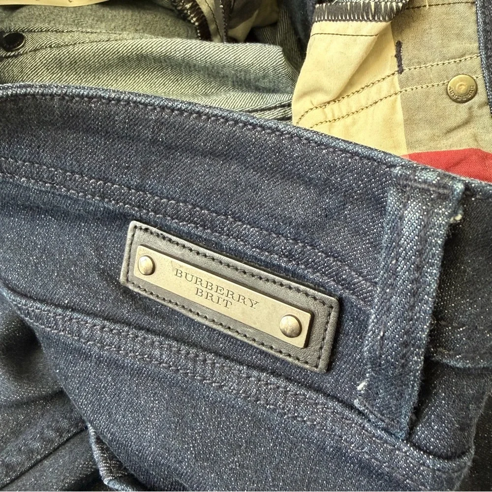 Burberry Brit Ladbroke Womens Navy Blue Straight Jeans Size 28 - Picture 7 of 11